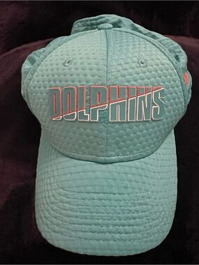 New Era 9FORTY Miami Dolphins NFL Training Camp Seersucker Hat Aqua OSFM